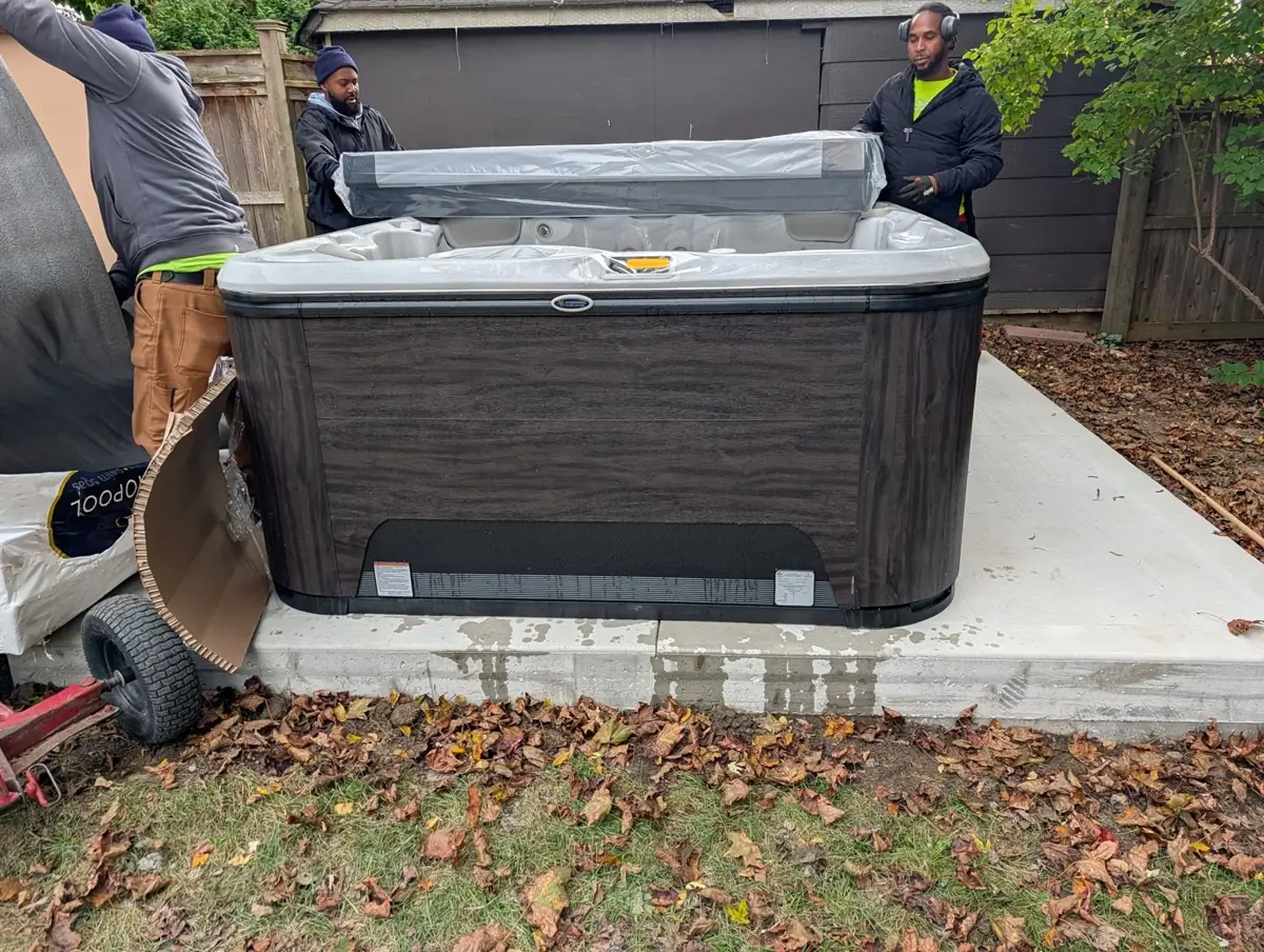 Concrete pad install in Aurora