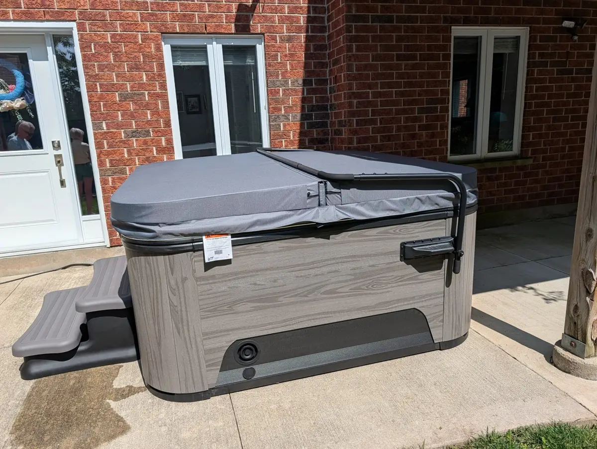 Back patio placement in Guelph